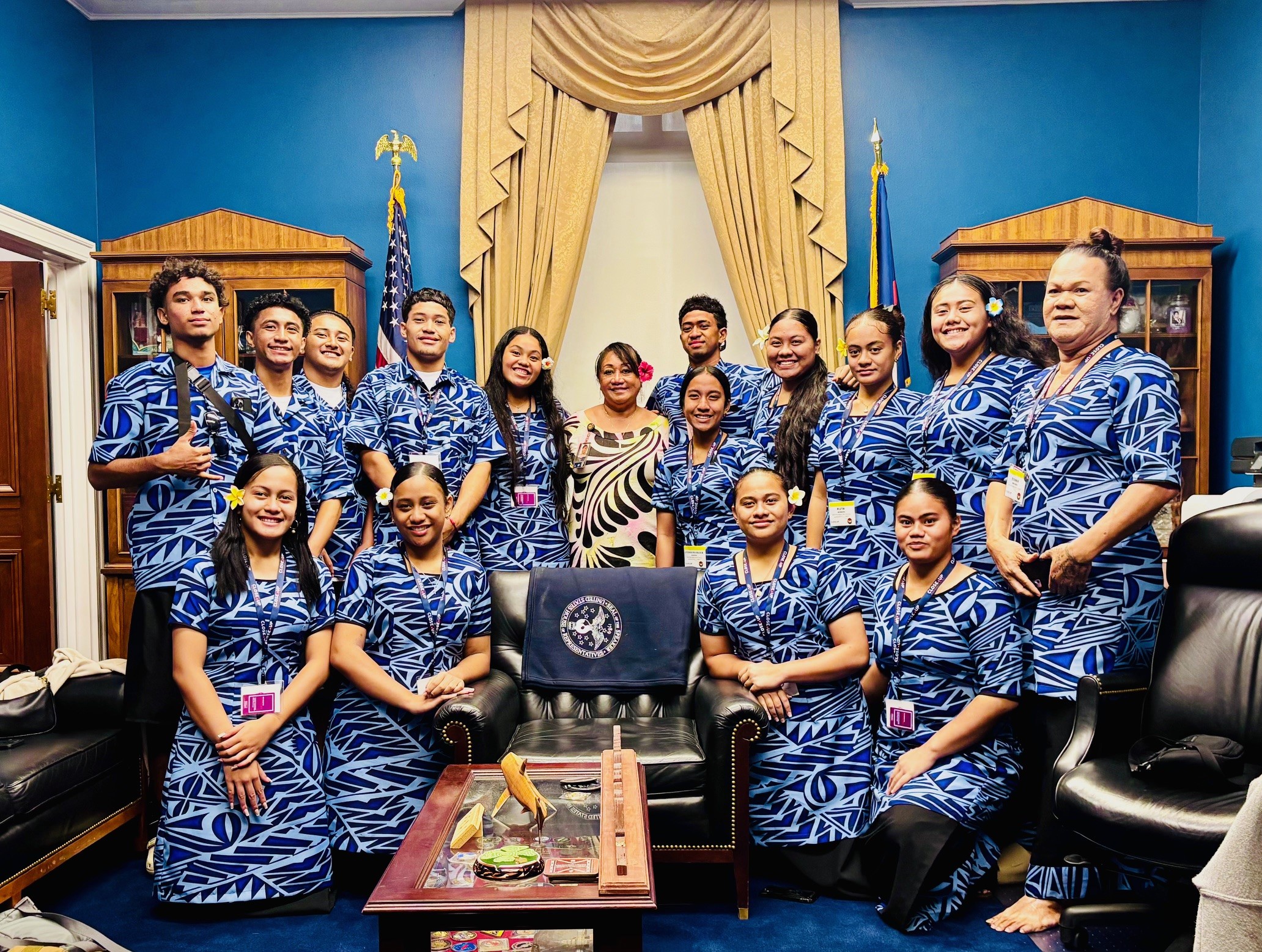 Close Up students at 2025 visit to Congresswoman Amata's office and the Capitol
