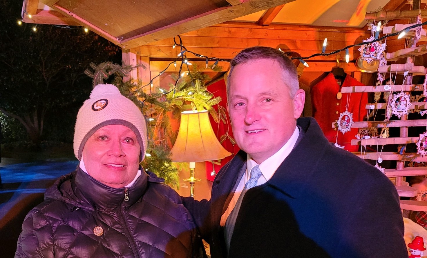 A seasonal file photo with Congresswoman Amata and Chairman Westerman