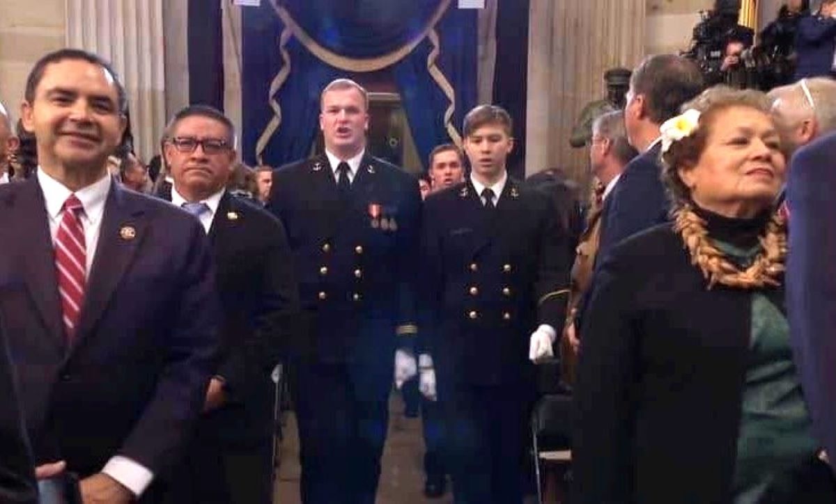 Congresswoman Amata at Inauguration