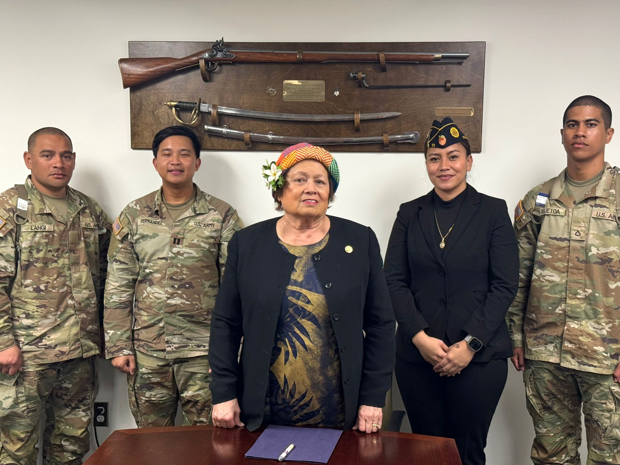 Historic backdrop while visiting Toa o Samoa at Fort Moore