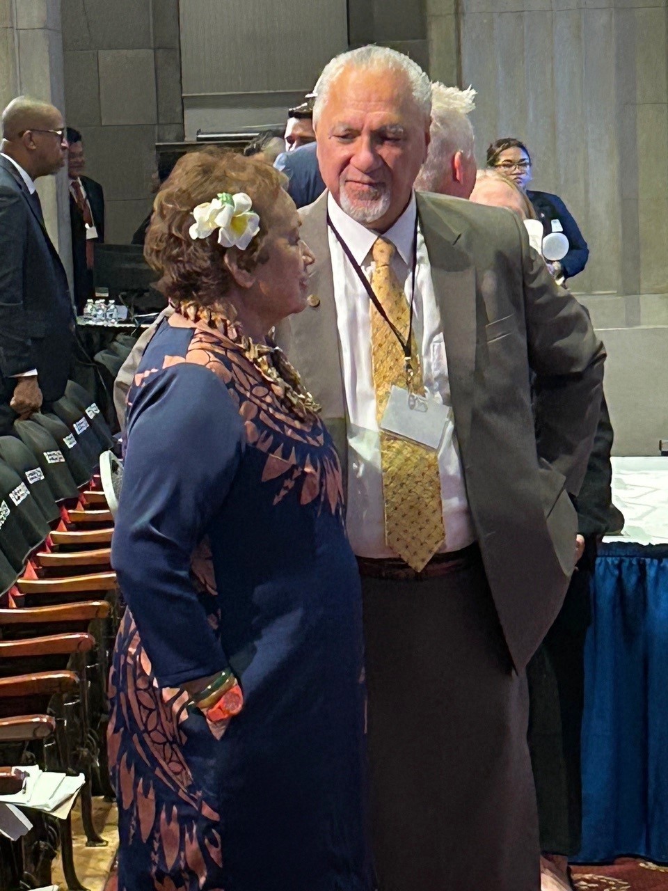 American Samoa's Governor and Congresswoman at IGIA
