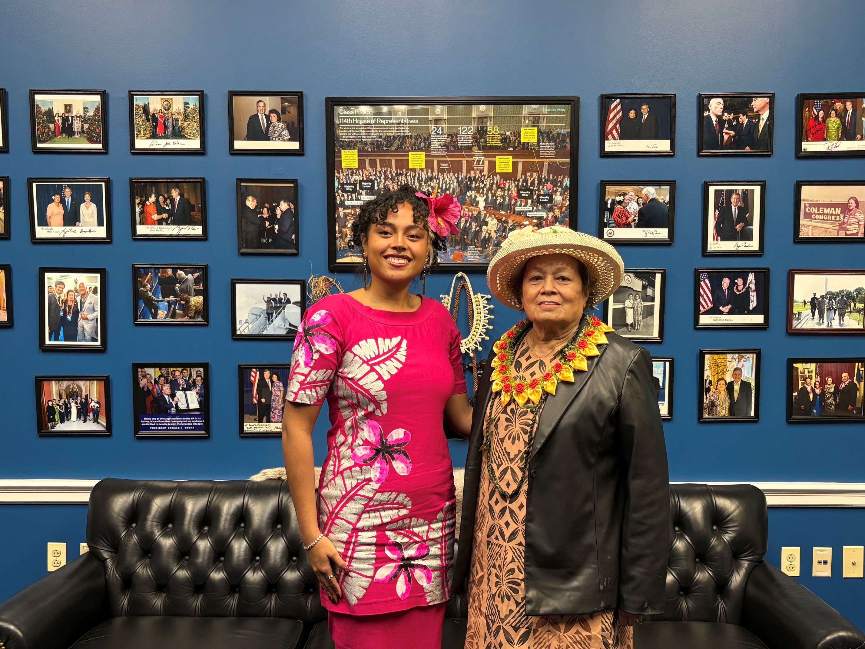 Congresswoman Amata and Kaili Iliganoa Shansonga