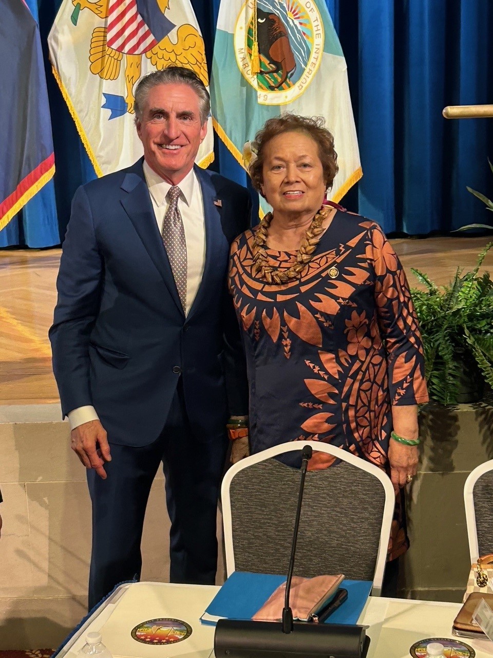Congresswoman Amata and Secretary Doug Burgum at IGIA