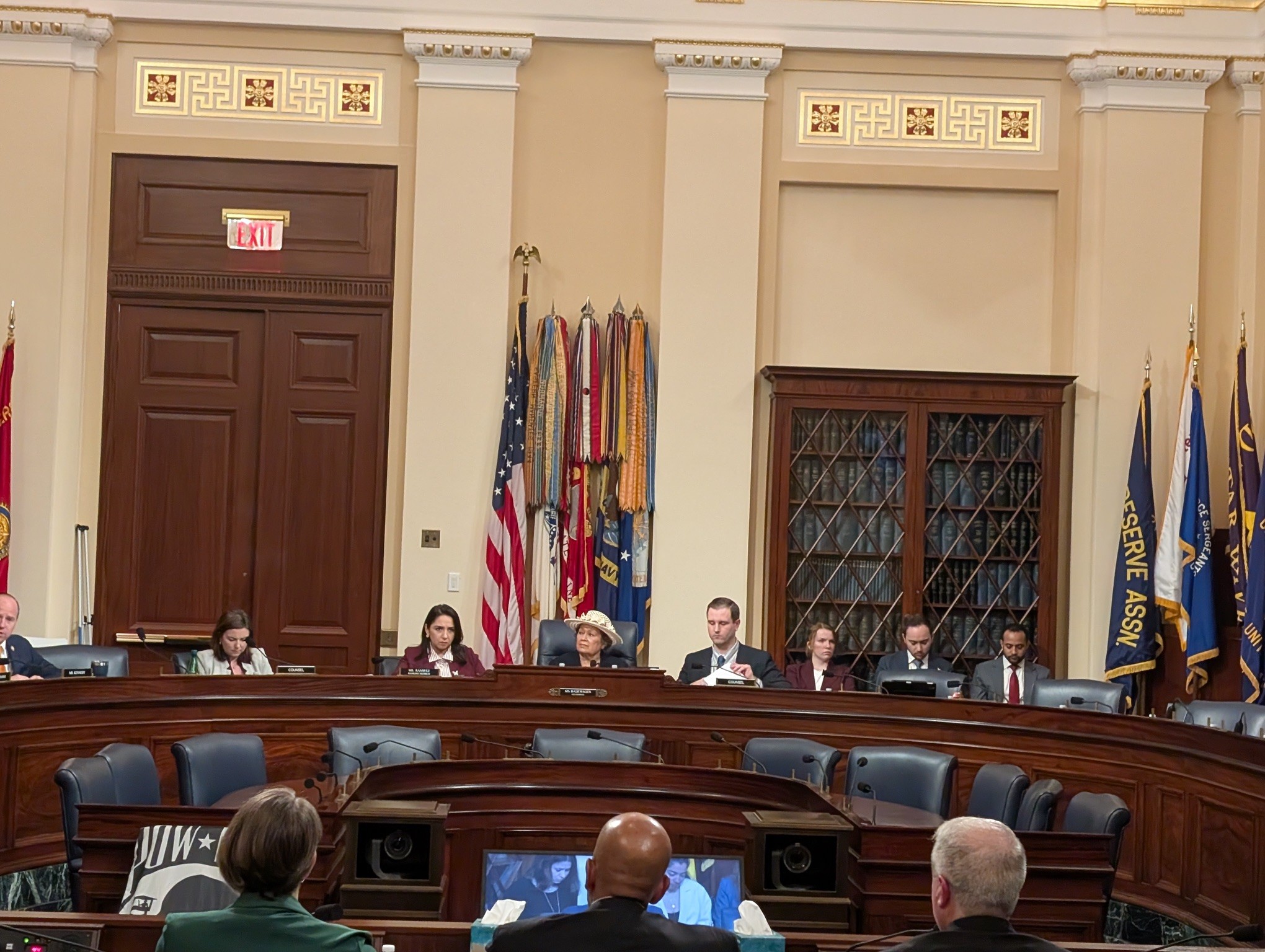Congresswoman Amata presiding over Veterans' legislative hearing on Wednesday