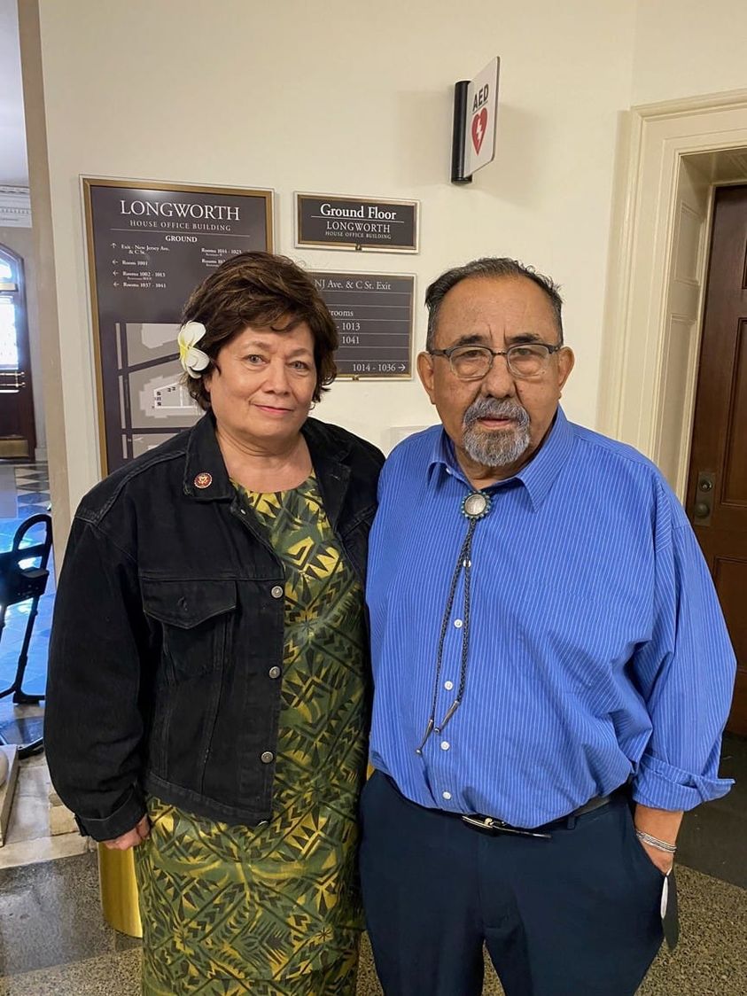 Congresswoman Amata with Congressman Grijalva when he was HNR Chairman (file photo)