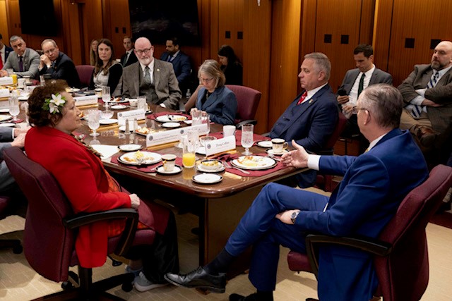 Discussing Veterans' issues recently with VA Secretary Collins, HVAC Chairman Bost and other key Members