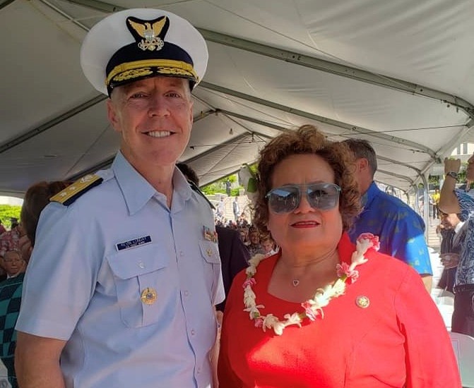 File photo with ADM Kevin Lunday, Acting Commandant of the US Coast Guard throughout 2025