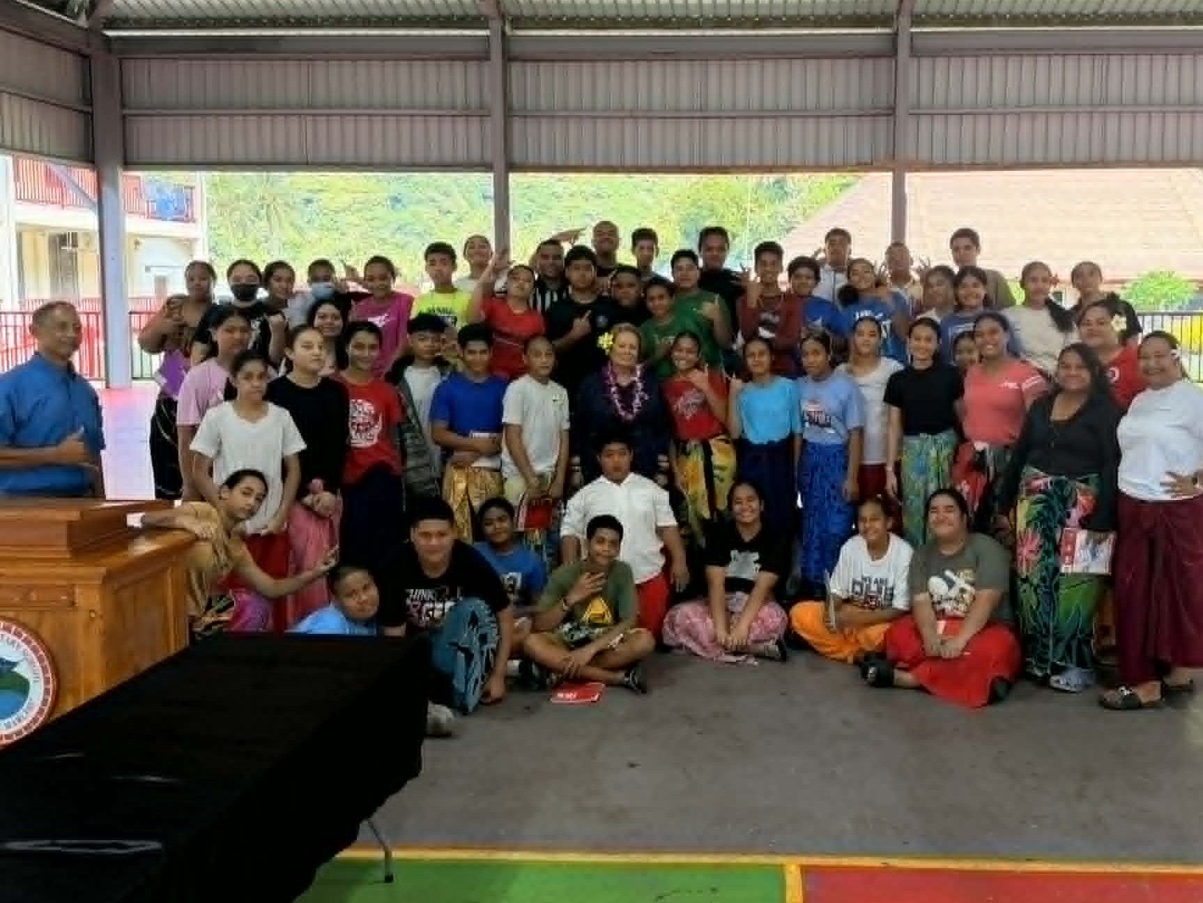Group Photo at Matafao Elementary