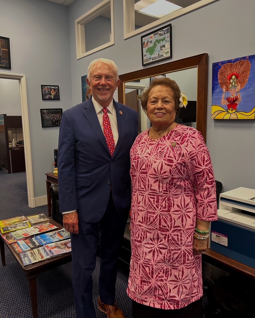 Pictured on Tuesday with Congressman Jack Bergman, Lieutenant General, United States Marine Corps (Ret.), making him the highest ranking Veteran to ever serve in the House