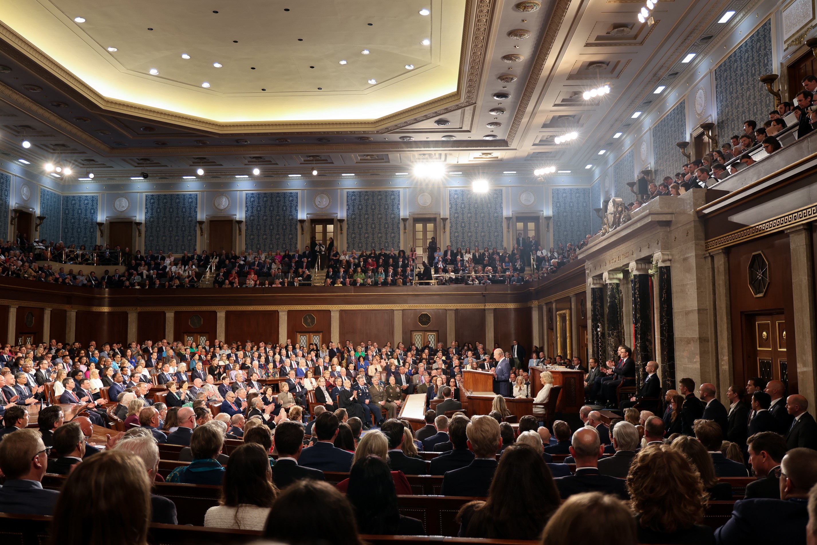 The Joint Session of Congress in the House of Representatives as King Charles speaks - House photographer