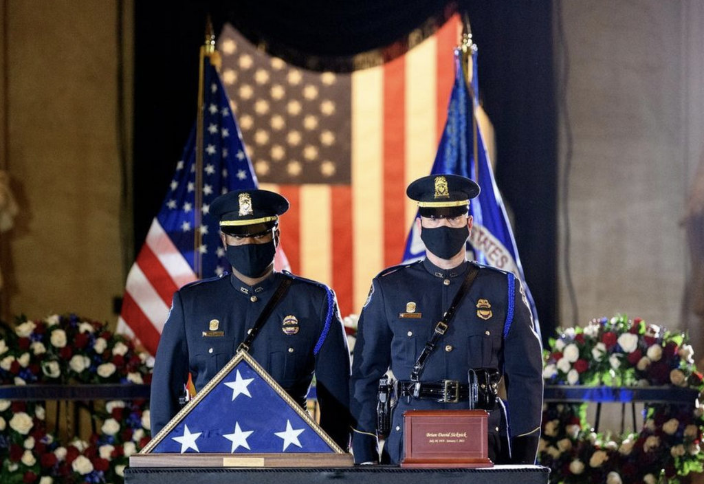 Ceremony honoring Officer Sicknick - Courtesy photo Leader McCarthy's office