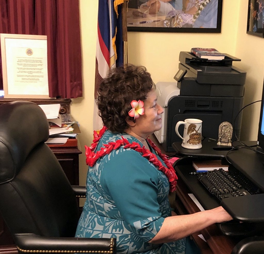 Congresswoman Amata testifying on American Samoa's Medicaid and LBJ needs