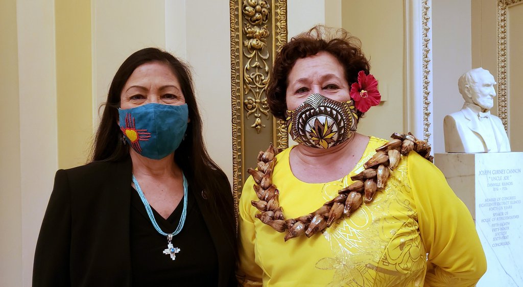 Congresswoman Amata with Secretary Haaland recently at the US Capitol.