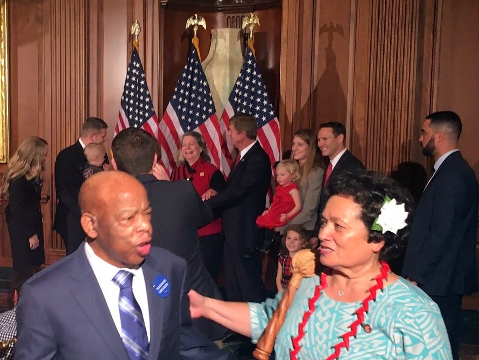 Congresswoman Amata with Rep John Lewis, forever part of our nation's civil rights history