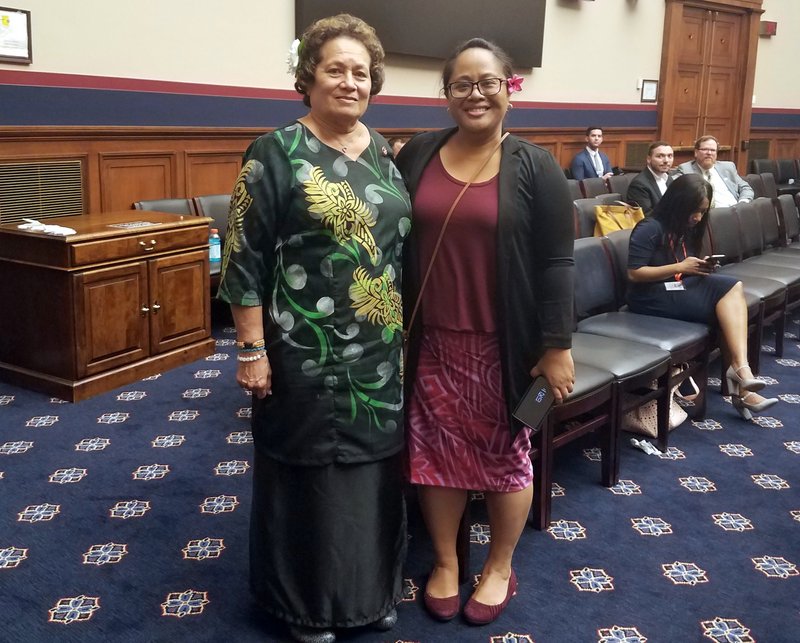 Congresswoman Amata and Teacher of the Year Jordanna Maga 