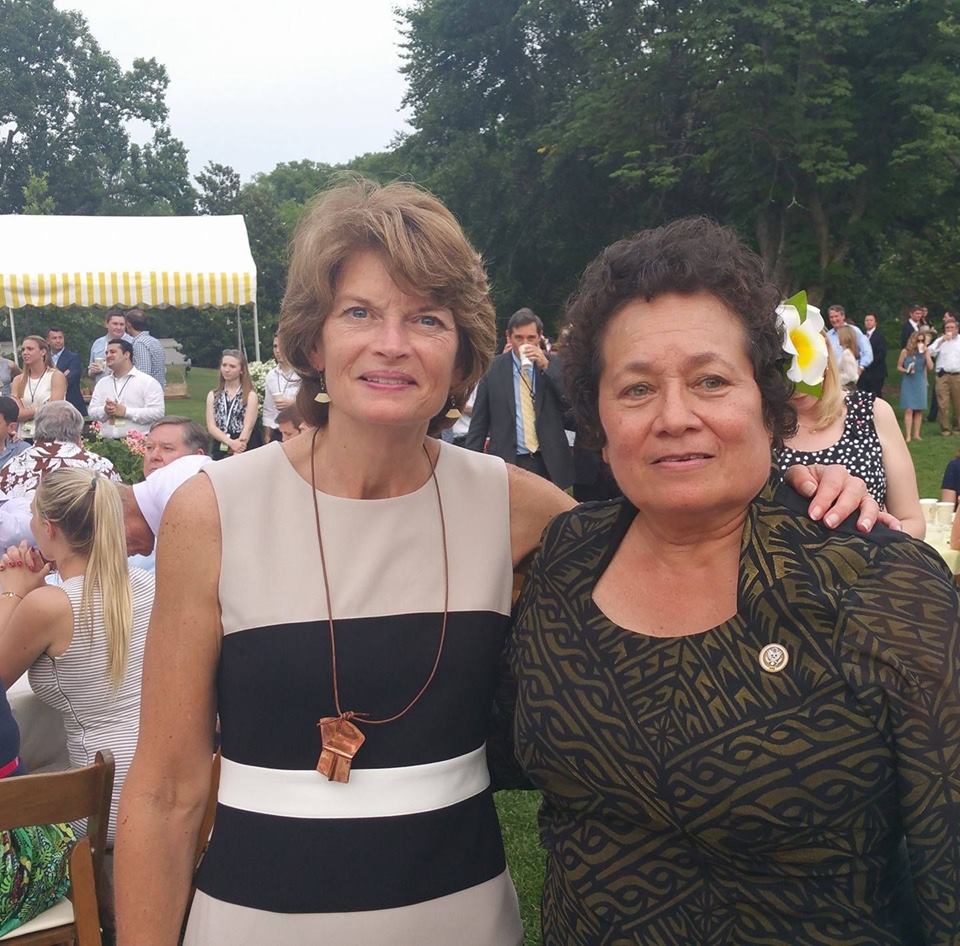 Amata and Lisa Murkowski at White House Picnic