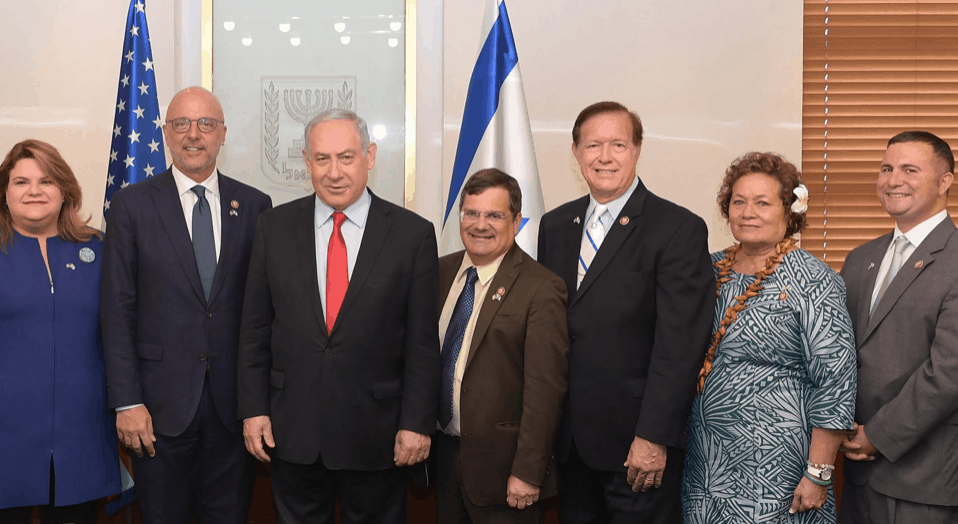 Amata and Members of Congress in Israel with Prime Minister Netanyahu