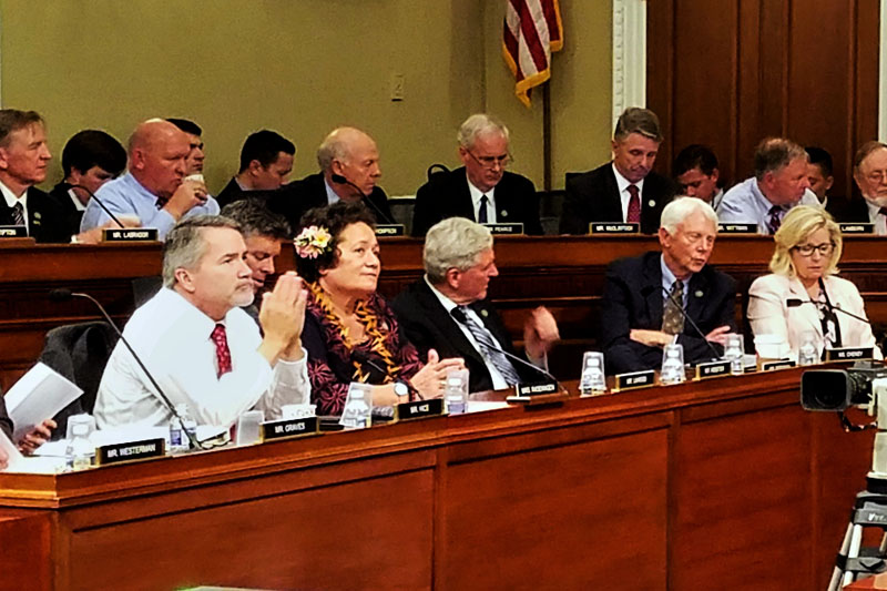 Amata at markup of bill reforming National Monuments