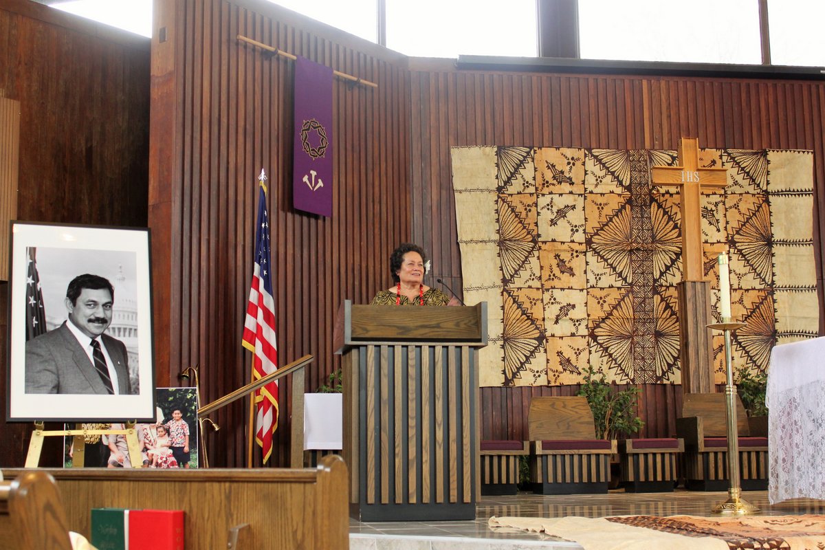 Amata delivers Faleomavaega eulogy