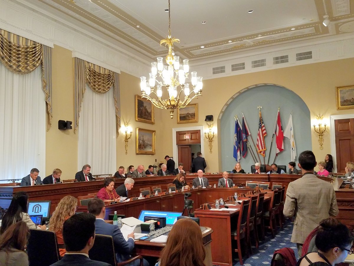 Amata in Natural Resources Committee voting on a series of public lands bills Sept 26 2018