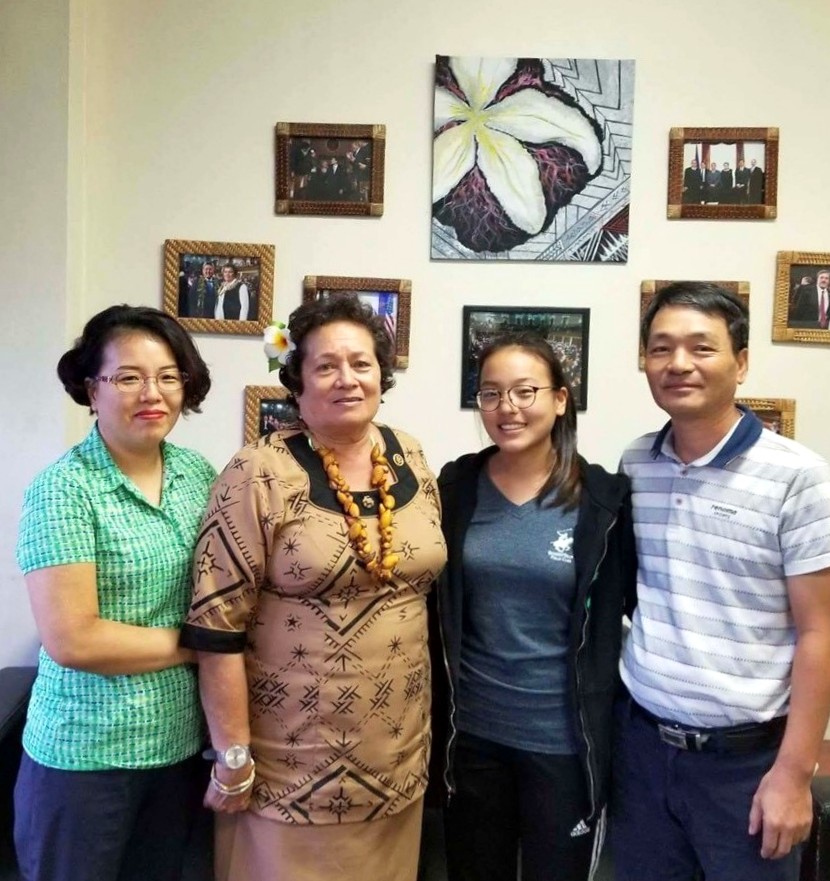 Amata with Ji Hyun Oh and her proud parents