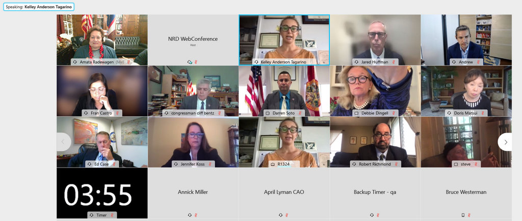 Congresswoman Amata and Kelley Anderson Tagarino in WOW hearing