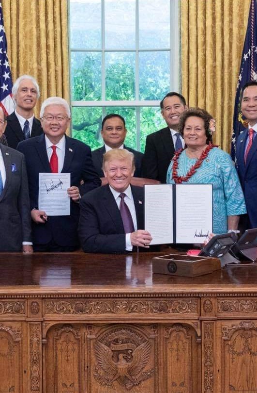 Congresswoman Amata at President's Signing of Executive Order