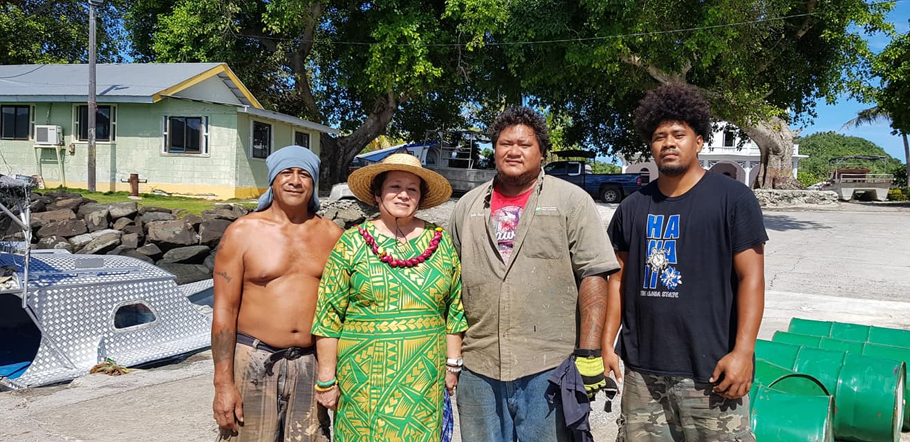 Congresswoman Amata in Aunu'u