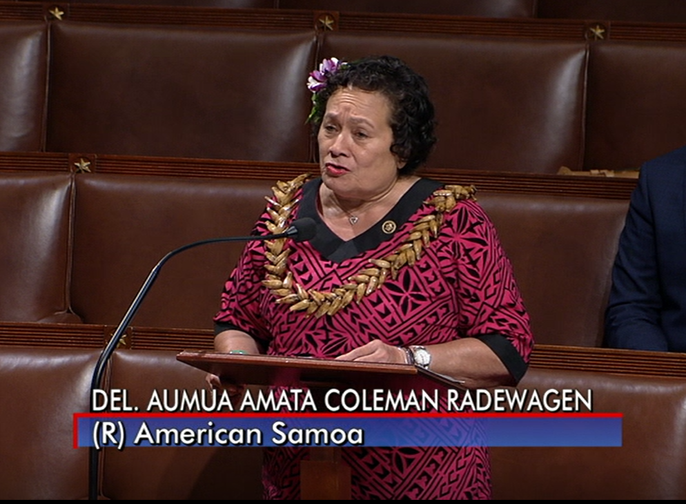 Congresswoman Amata in House floor speech supporting Navy Blue Water Veterans