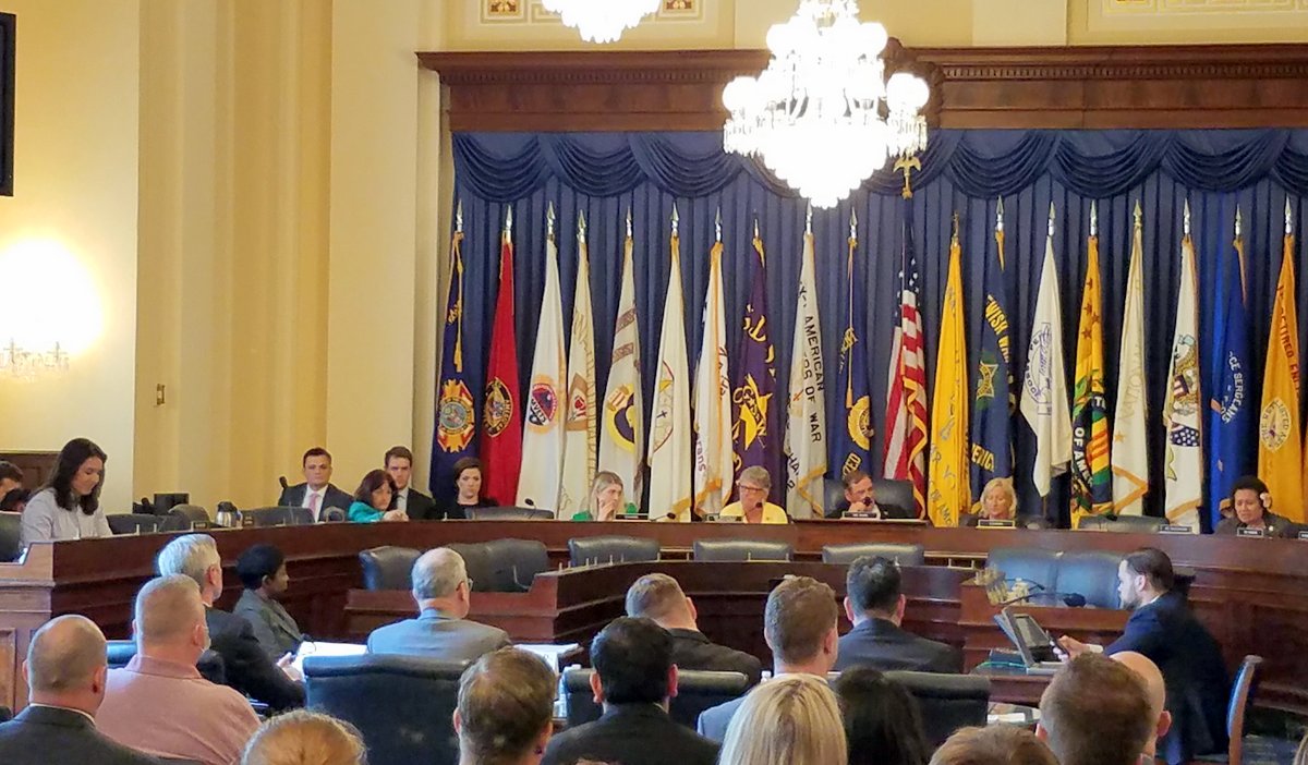 Congresswoman Amata in Veterans' Health Subcommittee, which Congresswoman Gabbard joined to discuss the bipartisan Burn Pits Accountability Act