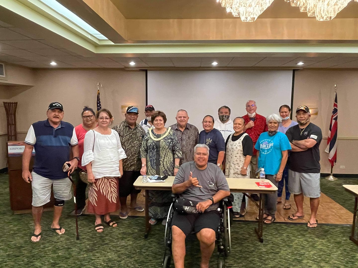 Congresswoman Amata met with some of American Samoa's Veterans in Honolulu
