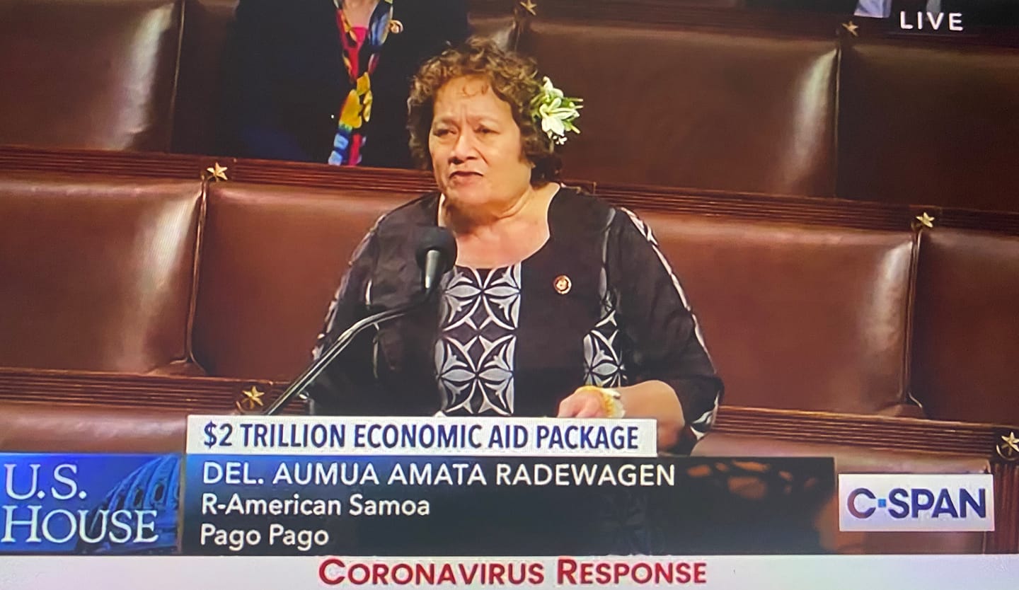 Congresswoman Amata spoke on the House floor prior to passage of the CARES Act that became law March 27 and funds small business relief programs