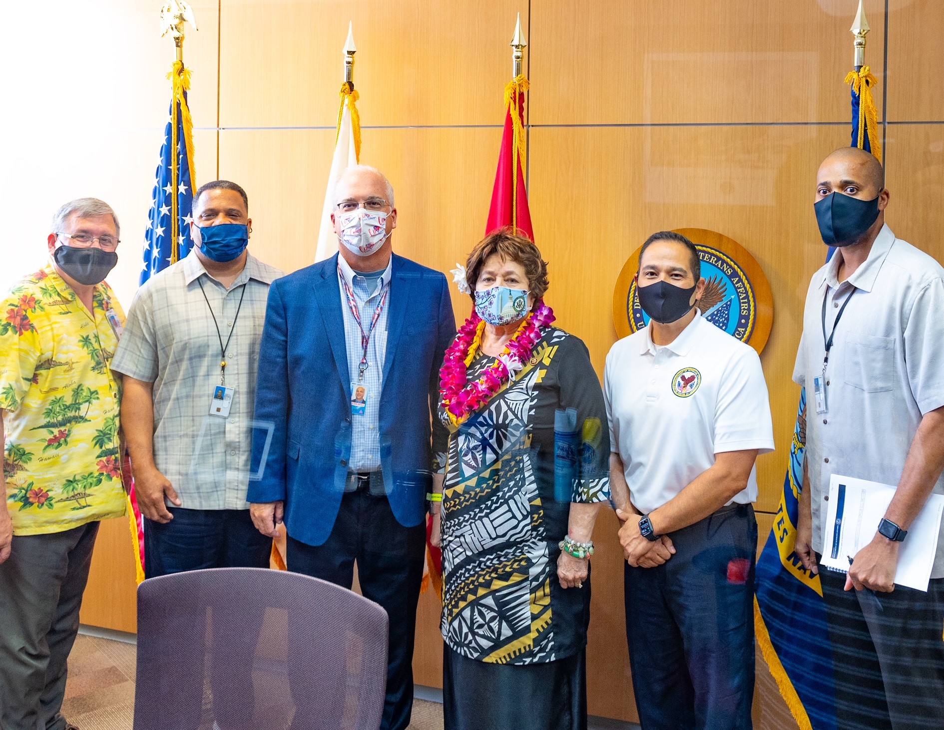 Congresswoman Amata with Director Chao and VA health team in Honolulu