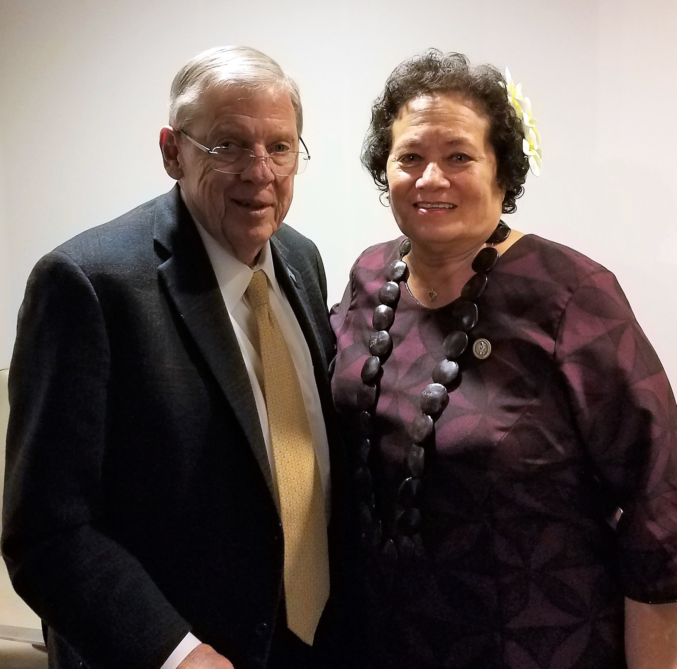 Congresswoman Amata with Senate Veterans Chairman Johnny Isakson