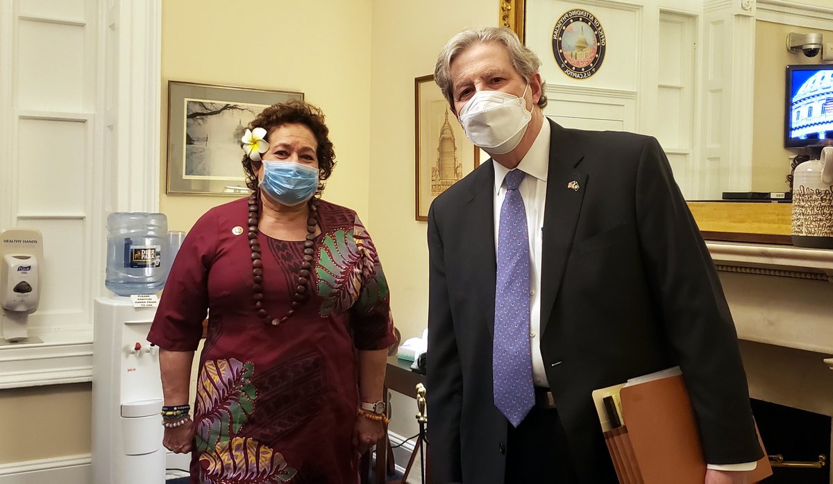 Congresswoman Amata with Senator John Kennedy.