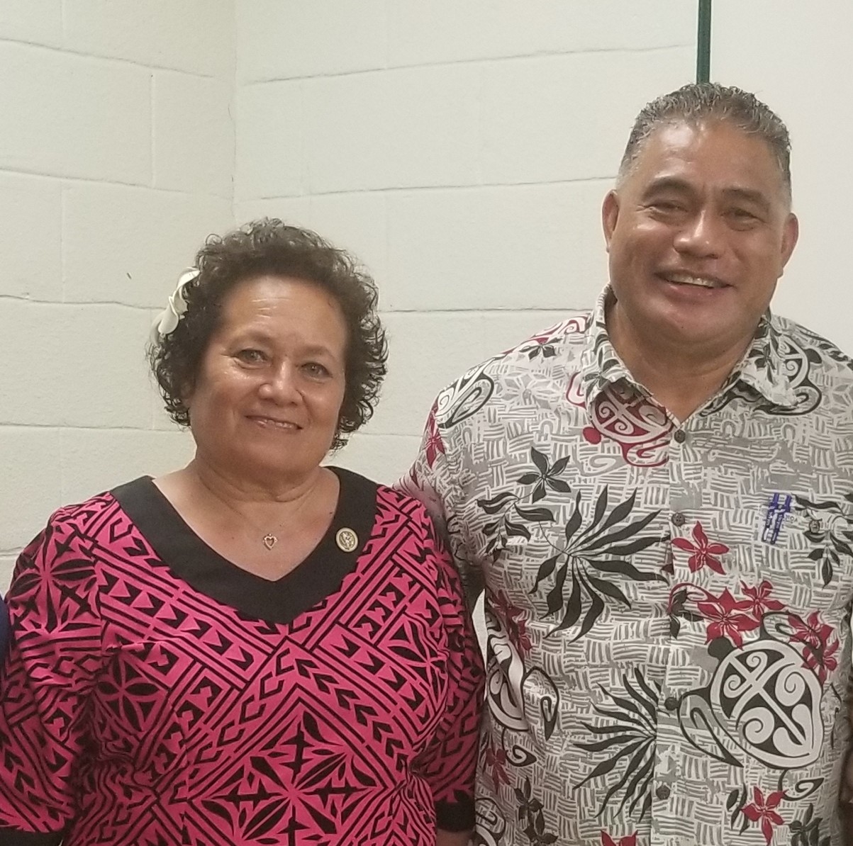 Congresswoman Aumua and Director Motusa Nua