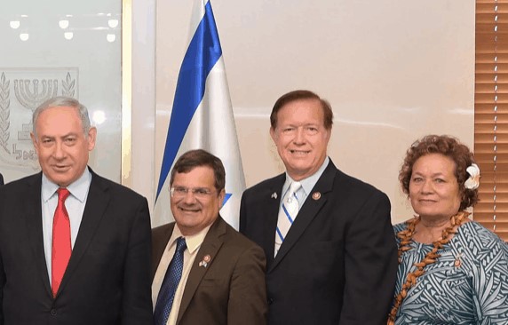 In 2019 Congresswoman Amata and other Members of Congress met with Israel Prime Minister Netanyahu