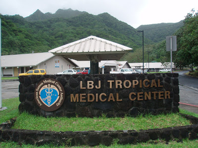 LBJ Tropical Medical Center Sign