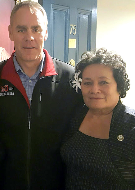 Secretary Zinke and Congresswoman Amata