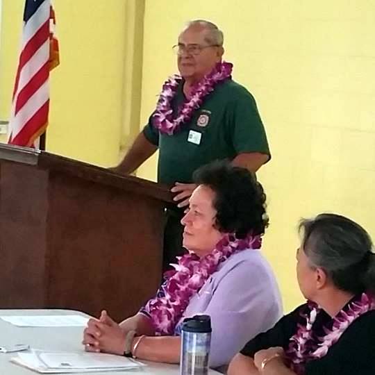 amata speaking at VFW meeting