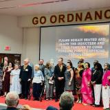 2024 Hall of Fame Inductees with attending family members