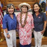 Congresswoman Amata with Secretary Haaland and Assistant Secretary Cantor