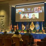 Governor Lemanu and Congresswoman Amata during IGIA 2022