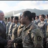 Pence with US Army Reserve in American Samoa 2017