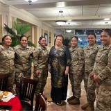 Pictured in 2024 with women Service Members making us proud in the US Army