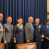 Pictured with colleagues and expert witnesses at the USCG acquisitions hearing
