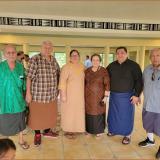 Some of the traditional leaders of Asili Village - Operation Desert Storm Army veteran High Chief Samatua, Tauto'oto'o Vae, Rev. L. Saoimanulua Thompson and his lovely wife Faletua Jeanette, Tau To'oto'o Noa