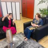 Uifa'atali Amata with Seiuli Elisapeta Ponausuia