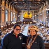 Amata with Yale student