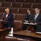 Congresswoman Amata and Chairman Westerman on the House floor for passage of Amata's bill